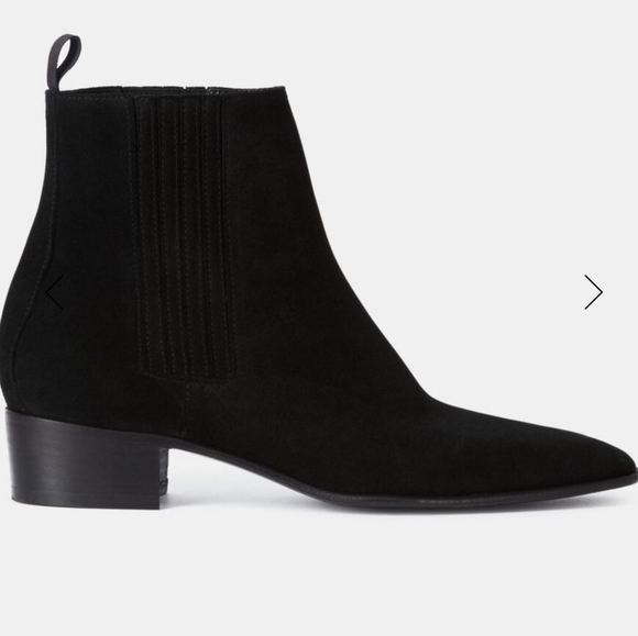 The Kooples Shoes - BLACK SUEDE LEATHER BOOTS